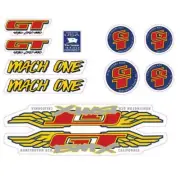 GT - 1993 Mach One - For Black frame - decal set - Old school bmx