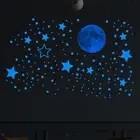 5Pcs Glow in The Dark Wall Stickers DIY Mural Home Gift Moon