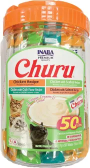 INABA Churu Chicken & Seafood Varieties 50 Tubes
