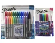 Sharpie Mystic Gems 24 pack Fine and 5 Ultra Cosmic Colors NEW Permanent Markers