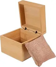 SOESFOUFU Box Single Watch Bamboo Organizer Box Stylish Watch Holder for Jewelry Display Minimalist Travel Storage Case with Sponge Lining present for Women