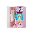 NNEAGS 6 Cubes Princess Design Portable Wardrobe Divide-Grid Modular Storage Org