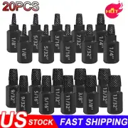 20Pcs/Set Hex Shank Damaged Screw Extractor Kit Easy Removal of Broken Bolt Stud
