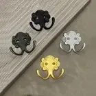 4Pcs Double Hook Coat Hooks Stable Clothes Hanger Hook Clothes Rack Home