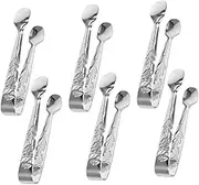 ULTECHNOVO 6pcs Mini Tongs Decorative Sugar Tongs for Serving Appetizers Desserts and Ice Cubes Kitchen Tool for Parties and Gatherings