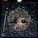 64*64CM TREE OF LIFE PENTACLES 4 ELEMENTS生命之樹珠光絨桌遊桌布