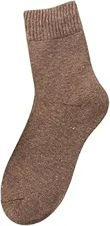 [Generic] Women Sock Winter Soft Warm Thick Cold Knit Wool Crew Socks Multicolor Socks Feet Women