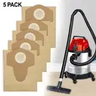 Bags Specifically Designed for Einhell Wet and Dry Cleaning Tasks Set of Five