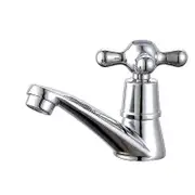 2024,Single Cold Water Faucet, Single Cold Water Faucet Chrome Basin Faucet for Home Bathroom Toilet