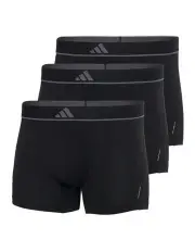 [Adidas] Active Micro Flex Eco Trunk Underwear 3 Pack in Black