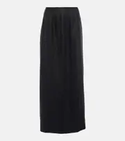 [Faithfull] Faithfull Soleil linen maxi skirt AU 10 black