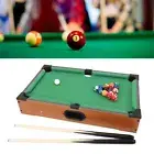 Mini Pool Table Set 2 Cues 16 Balls Space Saving Portable Miniature Pool Ta PL