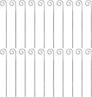 20Pcs Silver Planter Plant Label Hooks Garden Markers Stake Plant Label Holder Plant Label Hanger Garden Plant Sign Stake Rustproof Deformed Garden Plant Sign Hooks Plant Container Accessories (20cm)