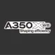 空中巴士 AIRBUS A350XWB Shaping efficiency LOGO橫幅字樣 防水3M貼紙