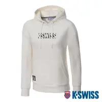 在飛比找PChome24h購物優惠-K-SWISS Hoodie 連帽上衣-女-米白