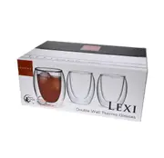 Lexi 220ml Dual Double Wall Espresso Cups - Set Of 6