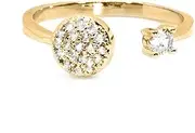 [Maya J] Cluster Solitaire CZ Ring, Yellow