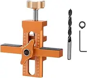 2-in-1 Cabinet Door Mounting Jig, Cabinet Door Installation Positioner, Aluminum Alloy Cabinet Door Positioning Tool, Adjustable Length Quick Cabinet Door Jig Fixture (B)