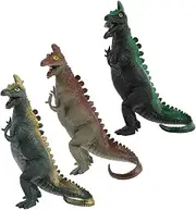 Totority 3pcs Double Head Dinosaur Simulated Dinosaur Models for Educational Playthings Stimulate Imagination Curiosity for Creative Play and Learning