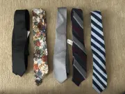 Banana Republic &J Crew Ties. 5 Total! NWT