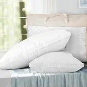 2x Giselle Goose Feather Down Pillow 70X50cm