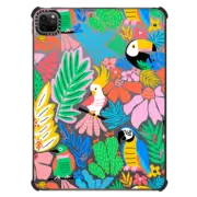 iPad Pro 11-inch (3rd/4th gen) iPad Impact Case Tropical Birds Exotic Rainforest Pattern