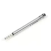 Steelman 5 to 50 PSI Polished Steel Pencil Air Pressure Gauge 422113