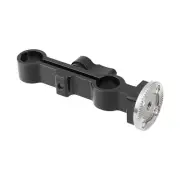 CAMVATE Aluminum Alloy 15mm Dual-port Rod Clamp Railblock For Shoulder Mount Rig