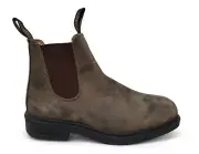 BLUNDSTONE Dress Chelsea Boot Women Sz 10.5 Rustic Brown Leather Water Resistant