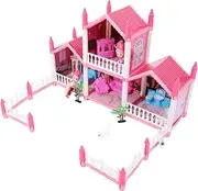 Kisangel Build Your Own Castle Princess Castle Model House Boys and Girls Pretend Play Toy Dollhouse Kit for Boys Girls
