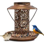 Solar Powered Bird Feeder Light Hanging Outdoor Solar Lamp Solar Garden Light