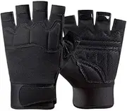 [Clobeau] Kids Boys Girls Bike Gloves Sports Half Finger Riding Cycling Gloves Anti-Slip Training Monkey Bar Mittens Glove