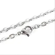 Stainless Steel Necklace 20" Platinum Color Chain - Top Quality - N105