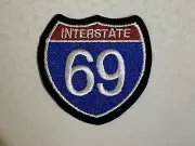 CUSTOM MADE Embroidered I-69 Interstate 69 Patch