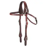 Tough1 Leather Mule Browband Headstall