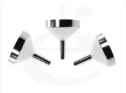3 x Silver Small Metal Funnel 2.4 cm diameter ~ Atomizers/Small Bottles