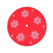 Christmas Tree Skirt 120cm Snowflake Ornaments Party Decorations