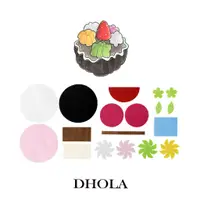 在飛比找蝦皮商城優惠-DHOLA｜【 草莓奶油球蛋糕材料包 】不織布 材料包 團體