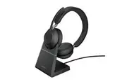 Jabra Wireless Evolve2 65 UC Stereo Bluetooth Headset Charge Stand USB-C Dongle