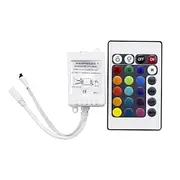 LED Strip Lights DIY Controller 24 Keys IR RGB Control Box Receiver IR Remote Dimmer DC12V 6A For RGB 2835 3528 5050 Beads