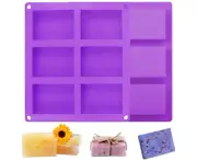 Silicone Soap Molds 6 Cavities Silicone Mold Rectangular Soap Mold Cake Mold ...