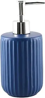 Bathroom Hand Soap Dispenser Decorative Ceramic Striped Soap Dispenser for Hand Soap Lotion Stylish Hand Pump Dispenser Soap Bottle for Kitchen Bathroom Hand Soap Dispenser