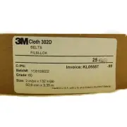 3M Cloth 302D Film Lok Belt P60 2" x 132" J Weight (Pack of 25)