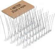 Bird Spikes Stainless Steel Pre-Assembled Kit, Bird Deterrent Spikes Prevent ...