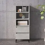 Generic Highboard Concrete Grey 40x36x110 cm Engineered Wood,821248