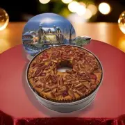 Jane Parker Amaretto Fruit Cake 48 Oz Holiday Fruitcake Tin FRESH FREE SHIPPING!