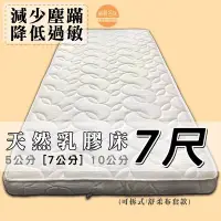 在飛比找Yahoo!奇摩拍賣優惠-【嘉新床墊】厚7公分/雙人特大 7尺【馬來西亞天然乳膠床】頂