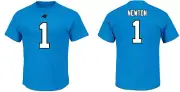 NFL T-Shirt Carolina Panthers Cam Newton 1 Teal ER3 Football Jersey