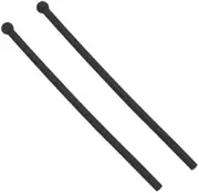 [BEHLINE] Silicone Replacement Temple Tips for Lindberg, Silhouette and Other Thin Wire Rimless Frames Temples with Cleaning Cloth (Black)