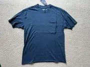 Abercrombie & Fitch Soft A&F Tee Longline Pocket T Shirt Short Sleeve Blue XS